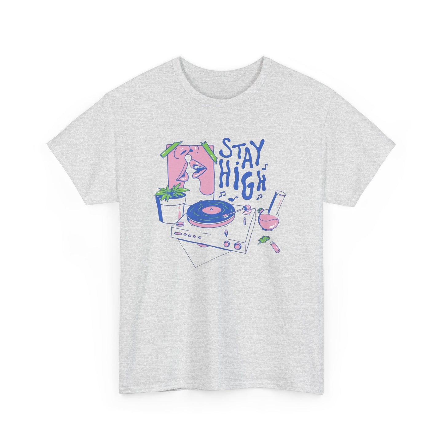 Stay High Retro Graphic T Shirt NEW Adult Tee