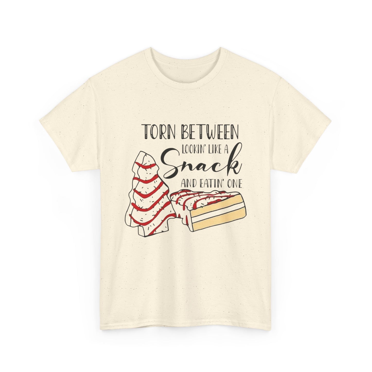 Funny Christmas Tree Cakes Graphic T Shirt Unisex NEW Heavy Cotton Tee