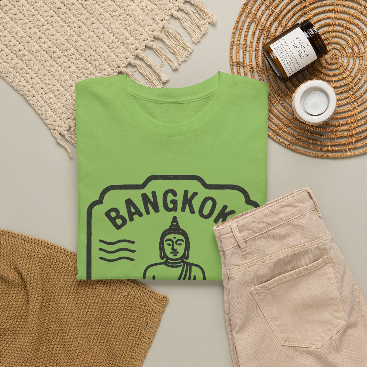 Bangkok Thailand Buddha Graphic T-Shirt Men's Graphic Tee