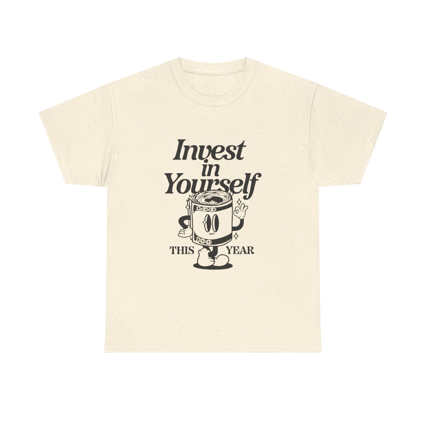 Invest In Yourself Graphic T Shirt Unisex Heavy Cotton Tee Gift