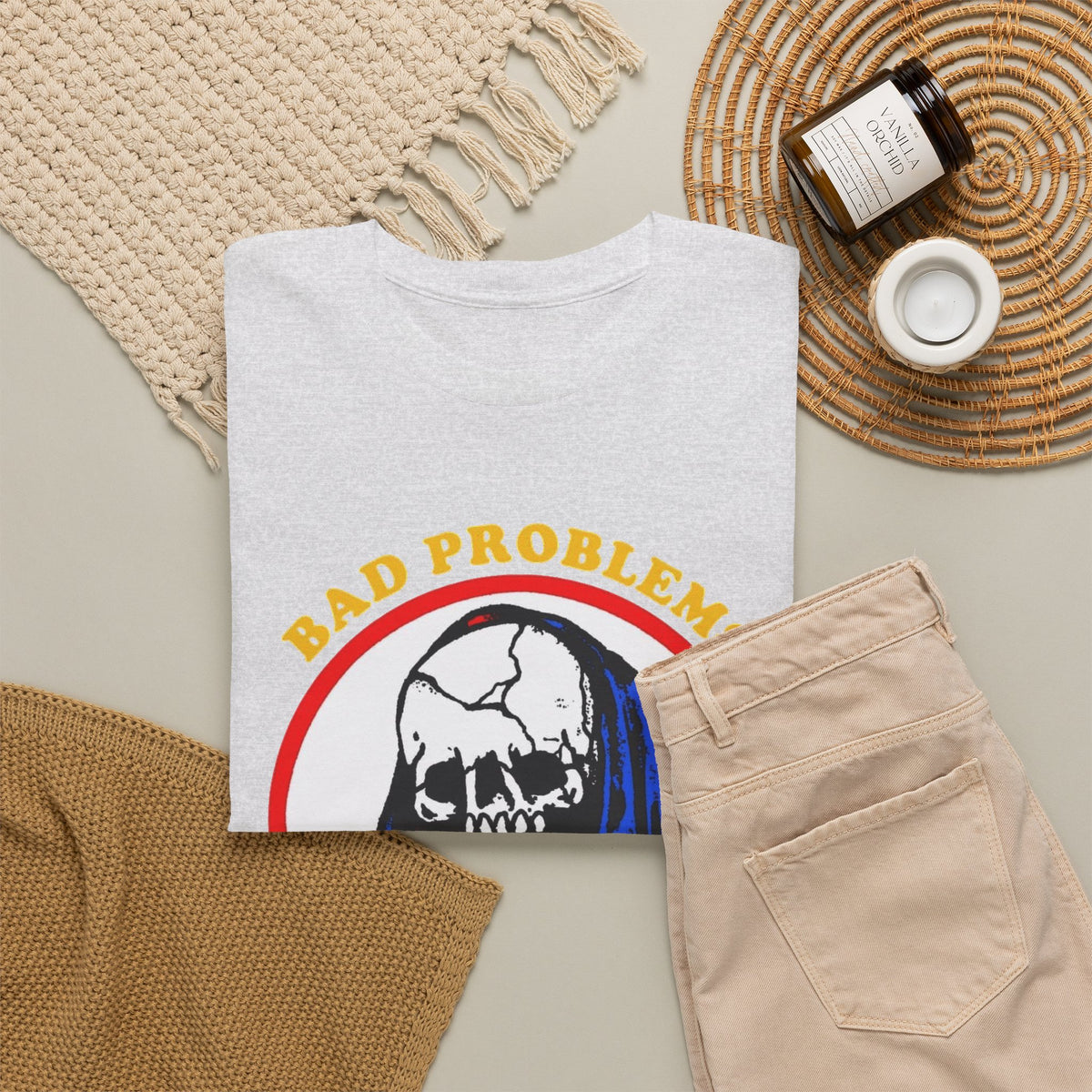 Bad Problems Worse Solutions Graphic T Shirt Men's Heavy Cotton Tee