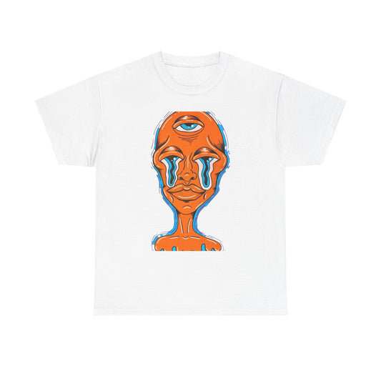 Alien Trippy Vibes Mushrooms Graphic T-Shirt Comfy Cotton Tee Brand NEW