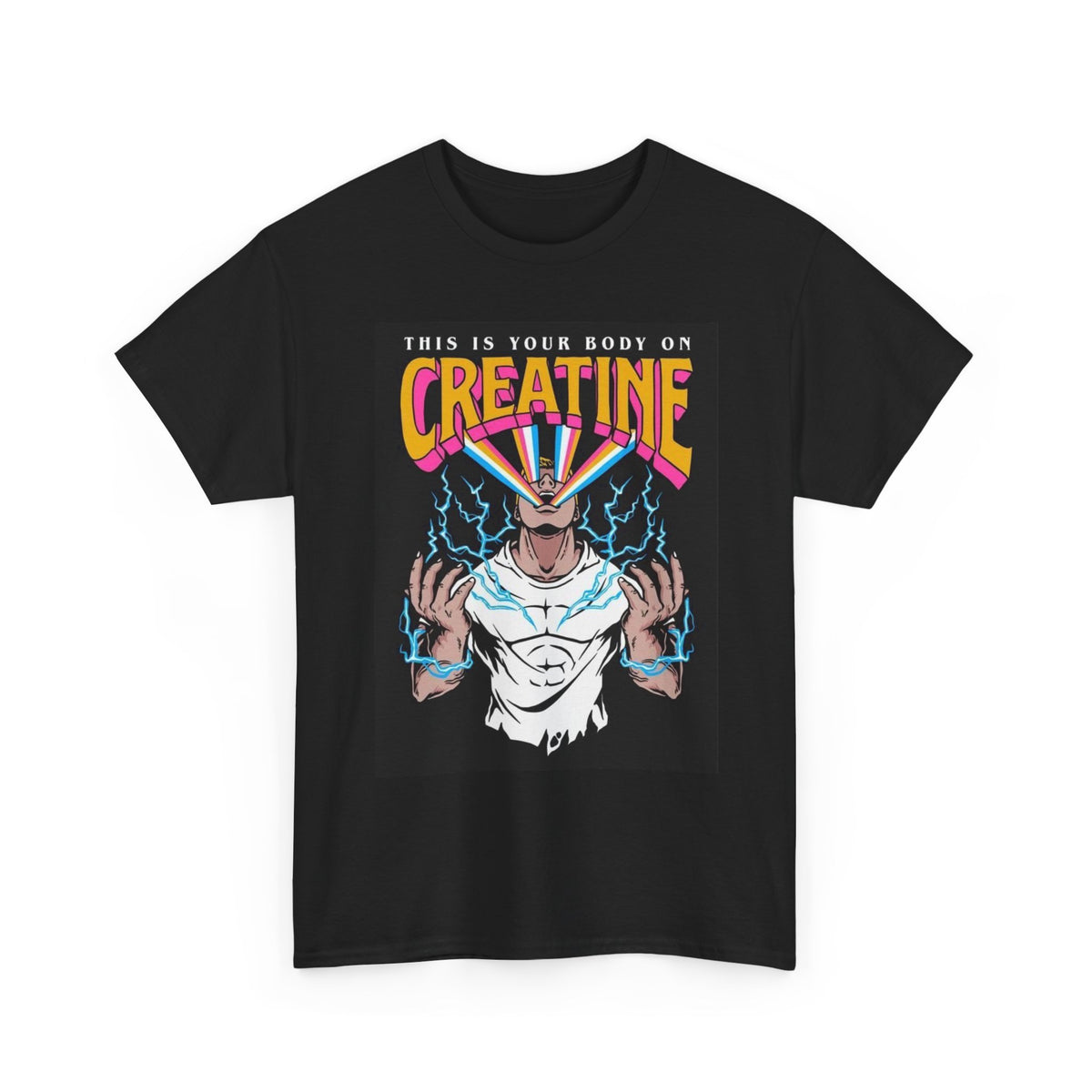 Creatine Graphic T Shirt Funny Gym Gear Funny Unisex Heavy Cotton Tee