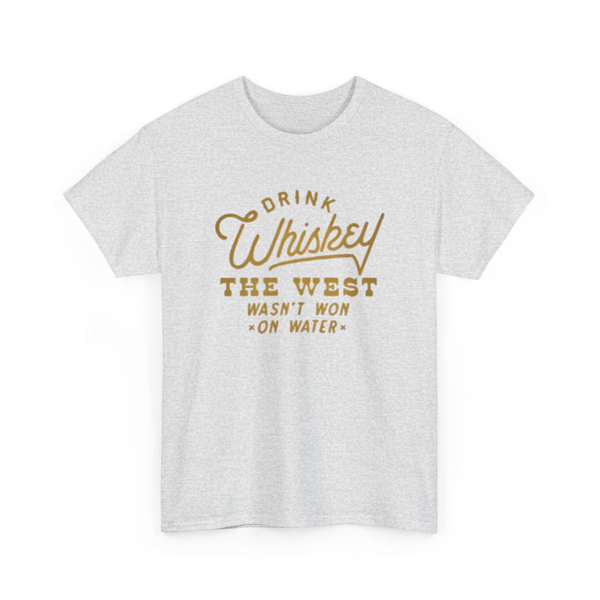 Drink Whiskey Graphic T Shirt Men's Classic Retro Heavy Cotton Tee