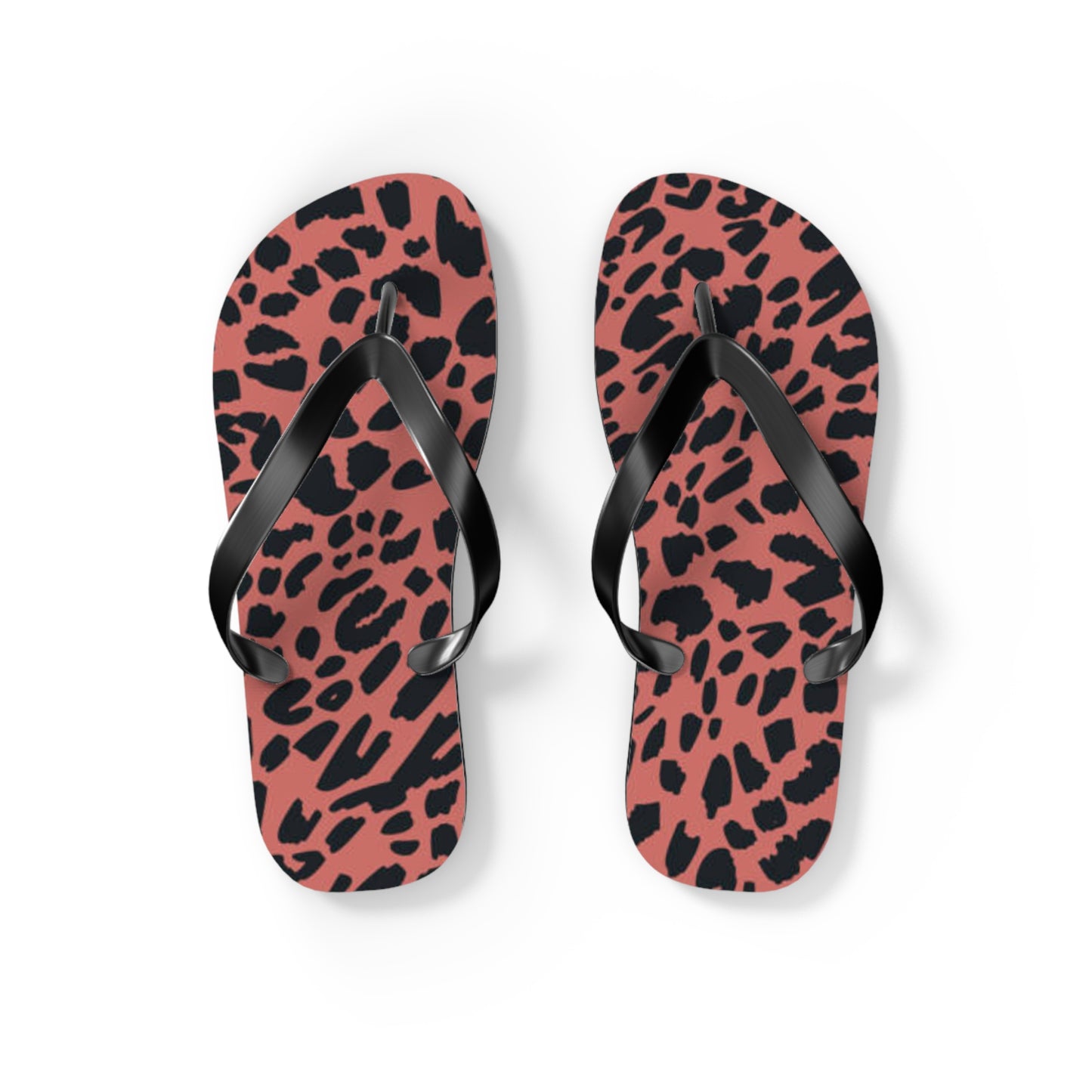 Pink Animal Beach Sandals, Slides for Summer, Flip Flops, Water Resistant