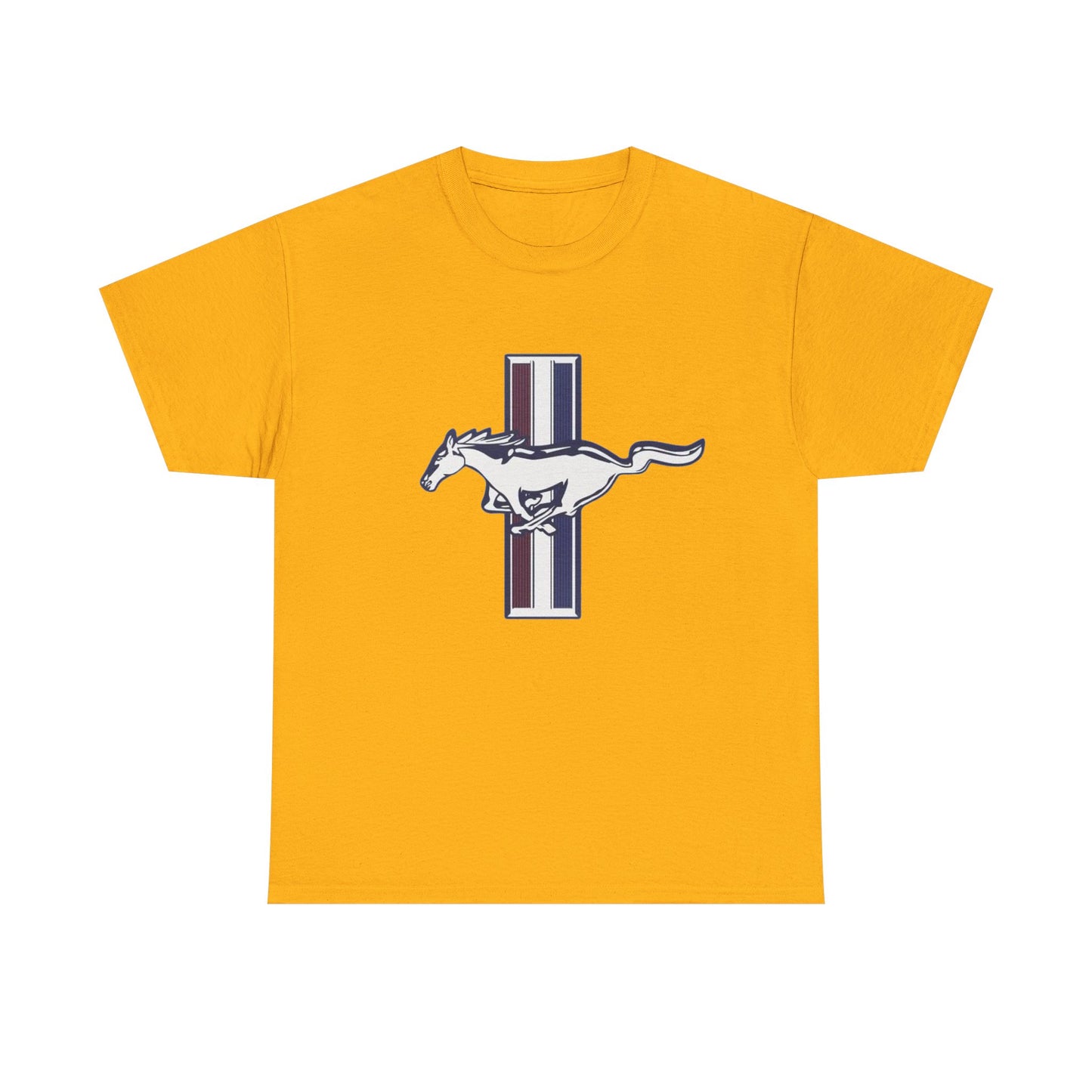 Mustang Muscle Car Graphic T Shirt Vintage Ford Unisex Heavy Cotton Tee