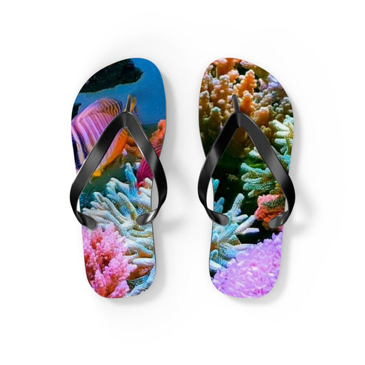 Coral Reef Summer Sandals, Beach Shoes, Vacation Flip Flops, Pool Slides
