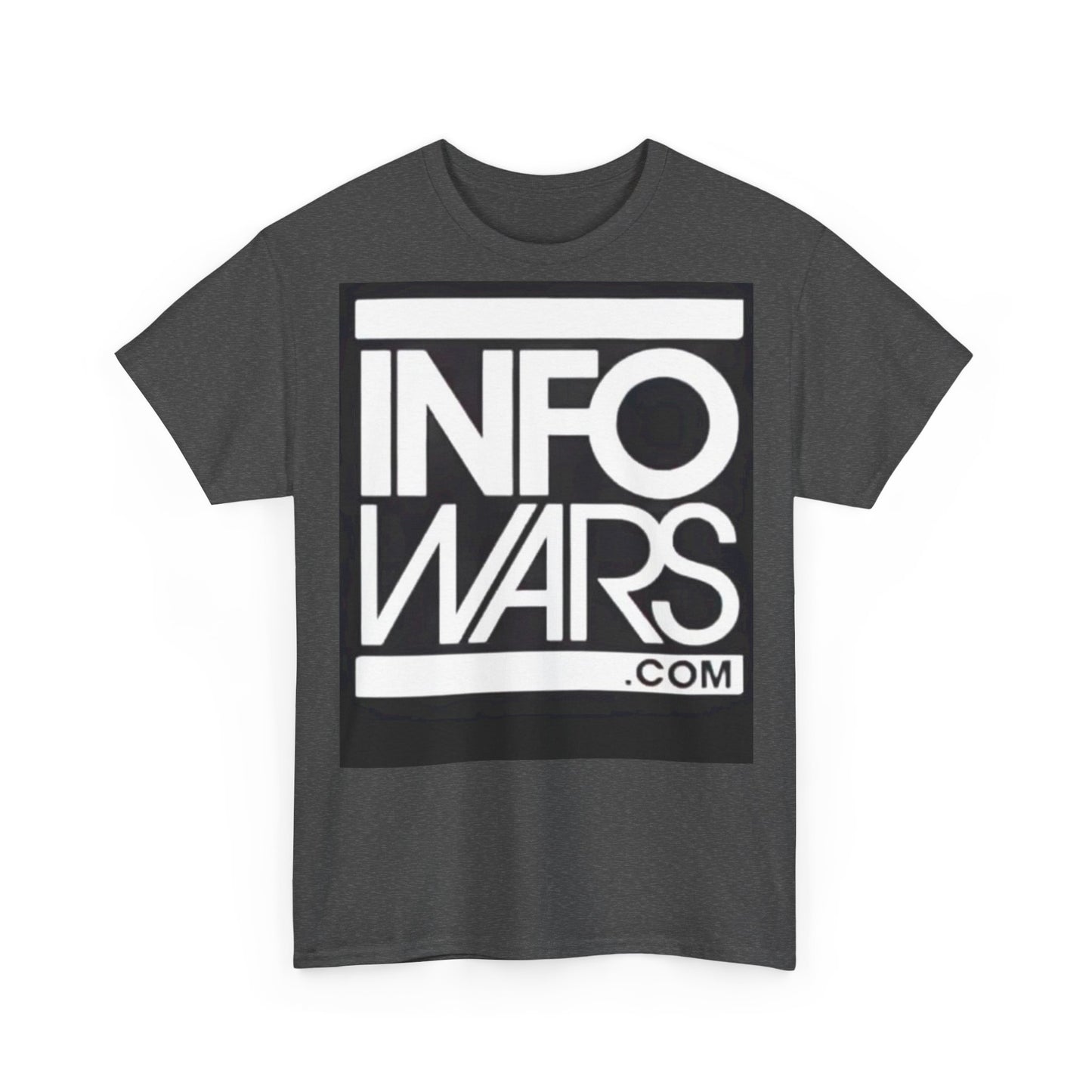 Info Wars Tshirt Alex Jones Rogan American Funny Podcast Unisex Heavy Cotton Tee