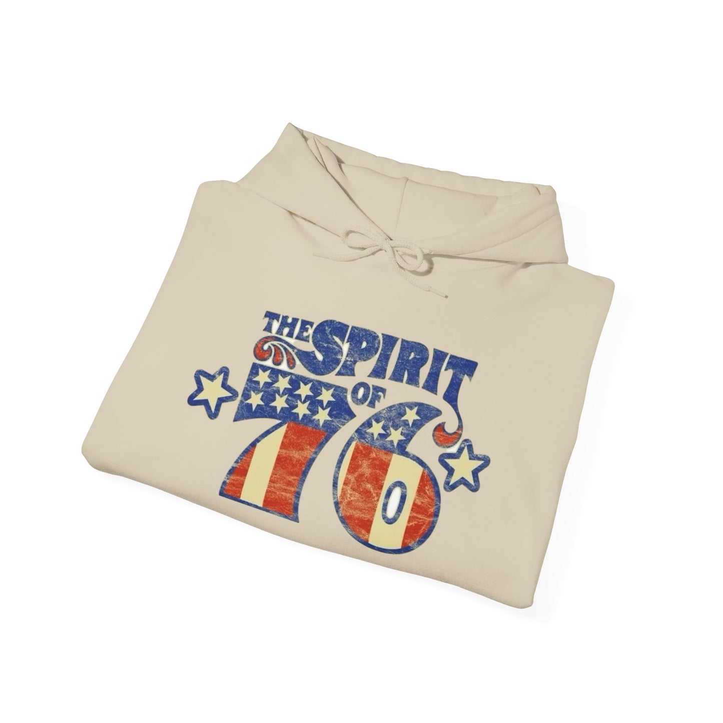 USA Spirit Of 76 Vintage Graphic Hoodie Heavy Blend™ NEW Sweatshirt