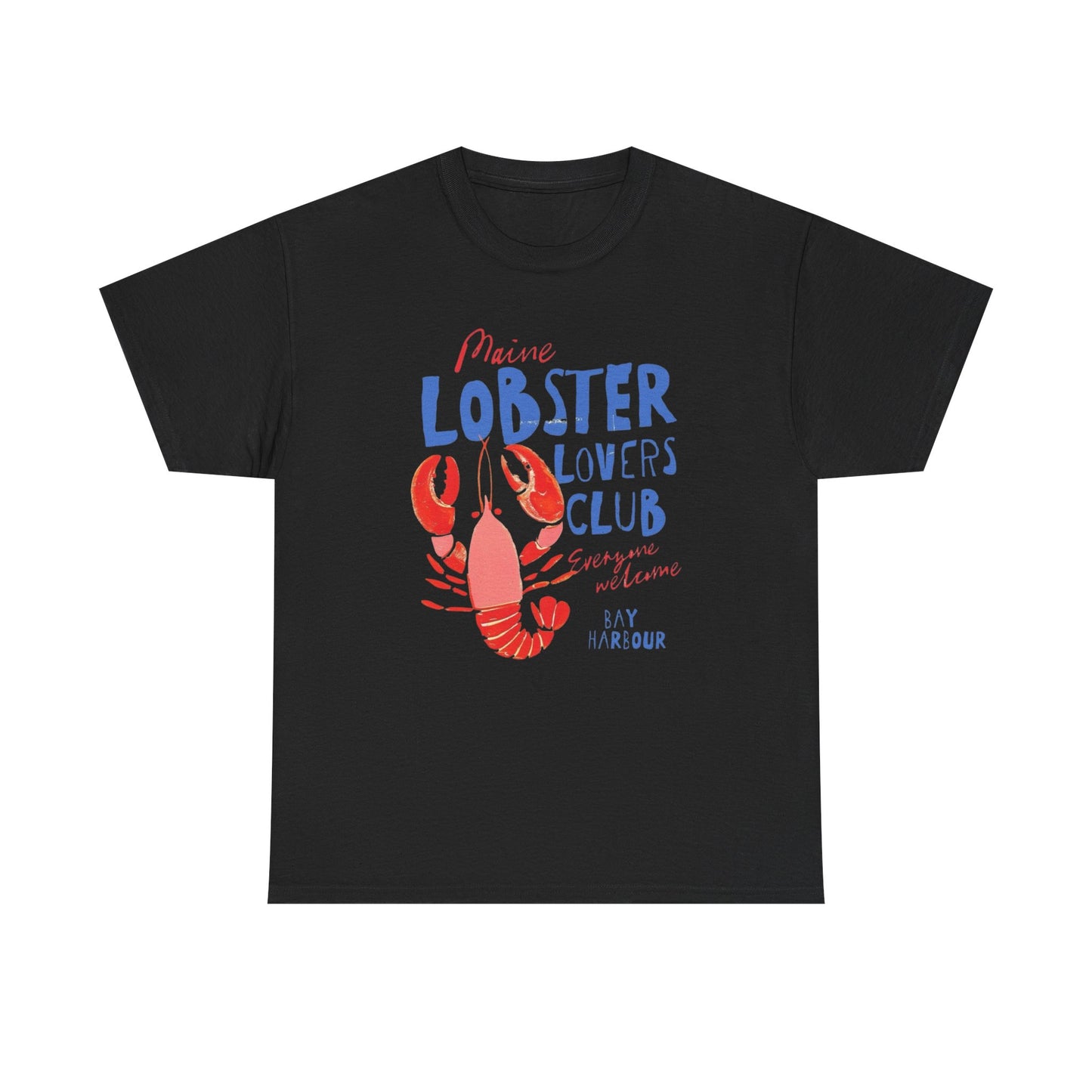 Maine Lobster Lovers Club Graphic T Shirt NEW ADULT