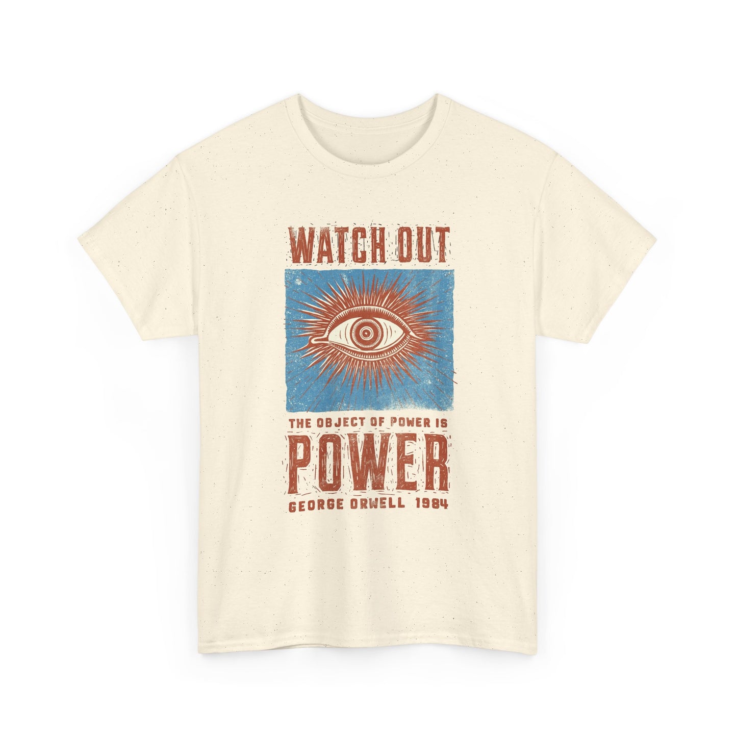 George Orwell Power Graphic T Shirt NEW ADULT TEE VINTAGE