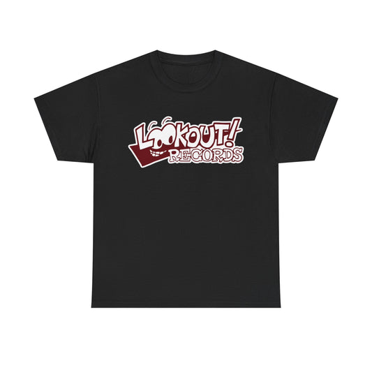 Lookout Records T-shirt Vintage Retro Punk LA Grunge Unisex Heavy Cotton Tee