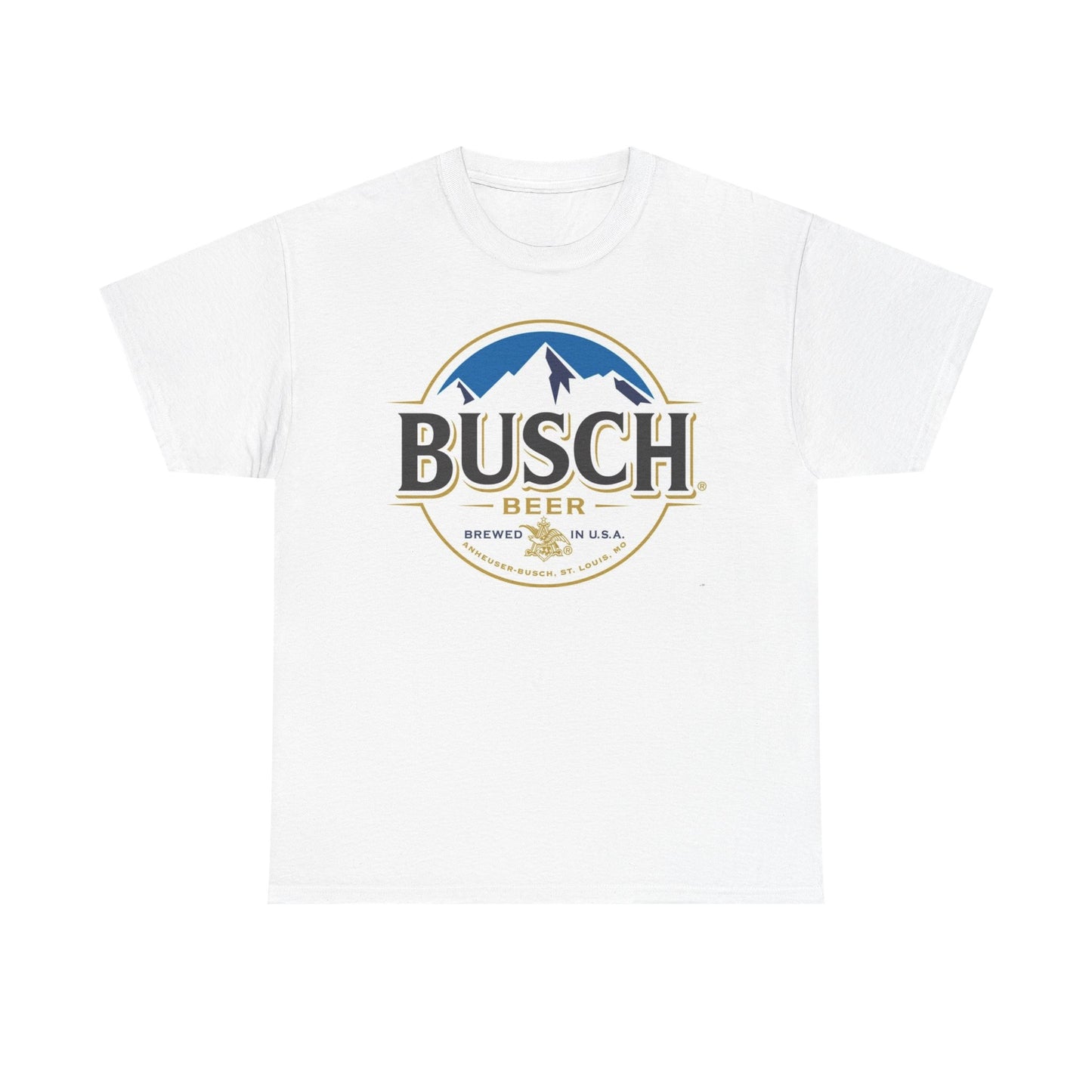 Busch Beer Graphic T Shirt Vintage Logo unisex Heavy Cotton Tee