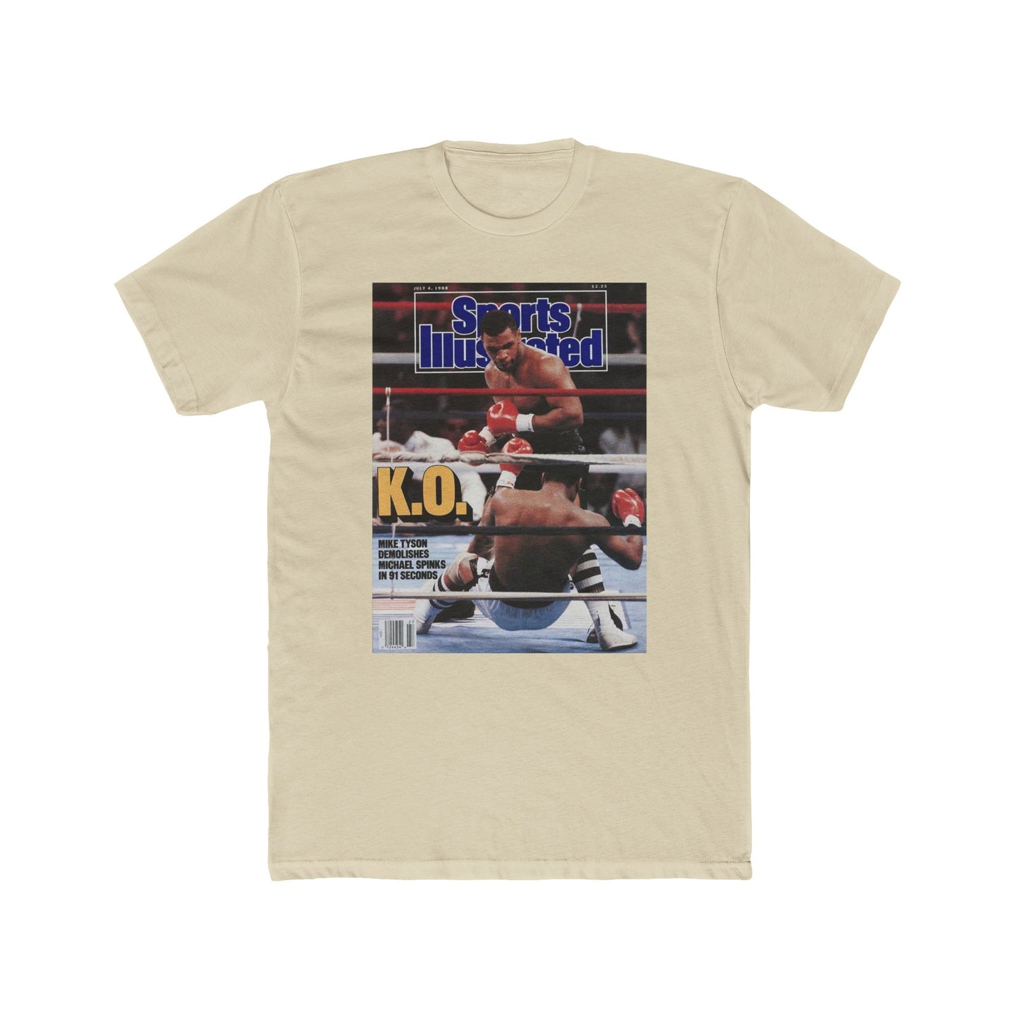 Mike Tyson Tshirt vintage New York  Men's Cotton Crew Tee boxing mma wrestling