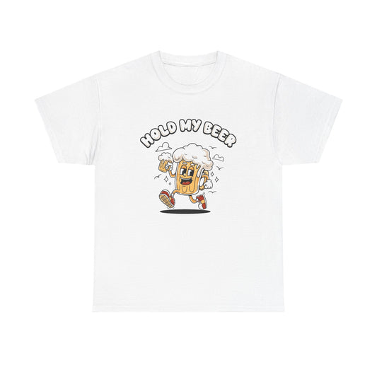 Hold My Beer Funny Graphic T Shirt NEW Vintage Unisex Heavy Cotton Tee