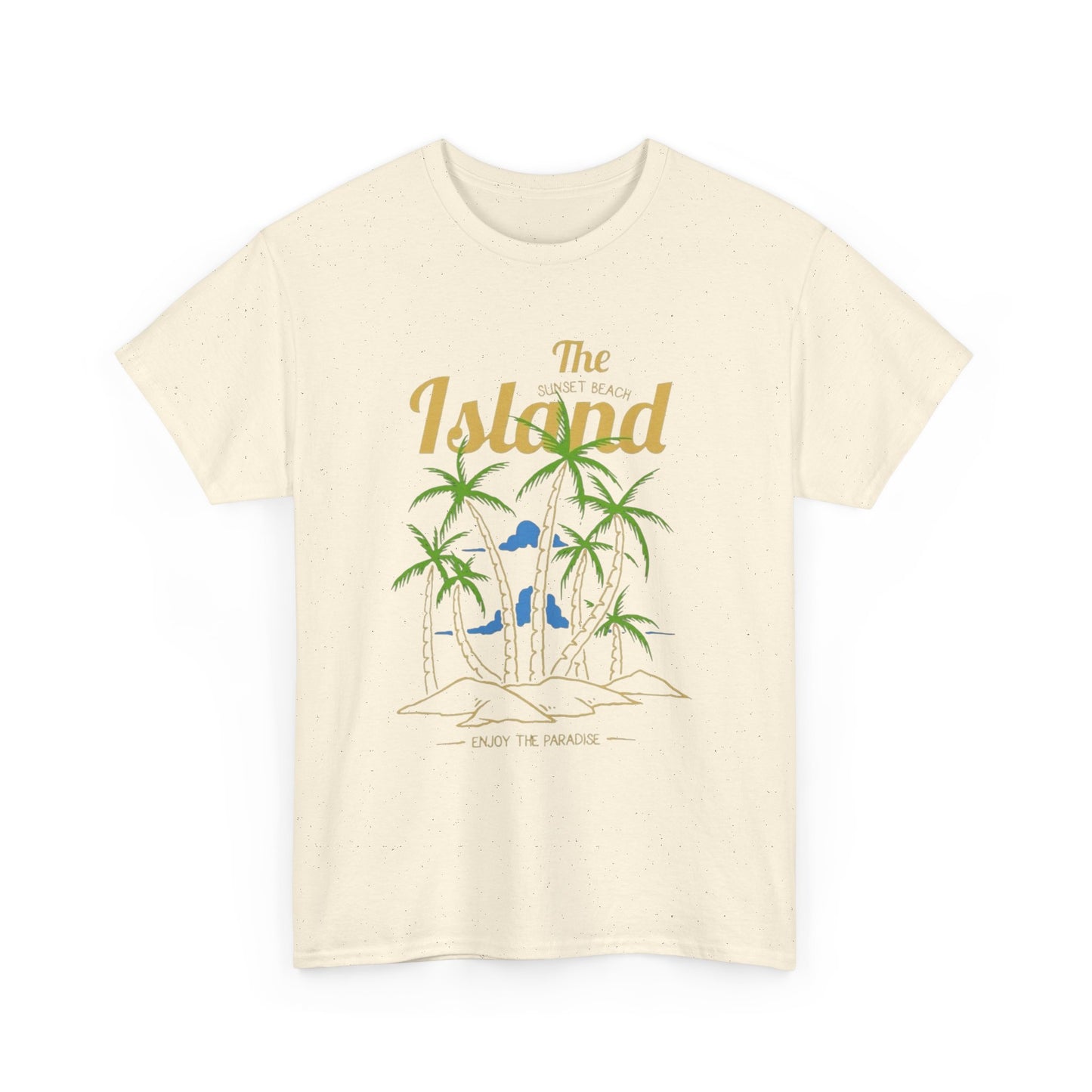 Sunset Beach Graphic T Shirt NEW Unisex Heavy Cotton Tee