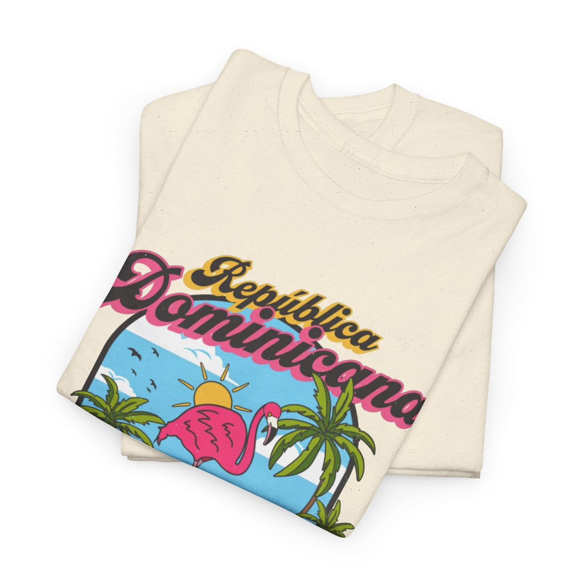Dominican Republic T-Shirt Retro Graphic Men's Heavy Cotton Tee
