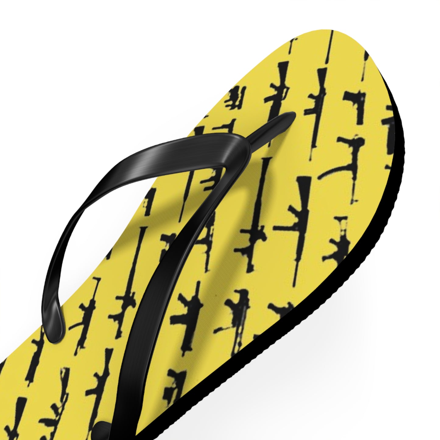 WAVES And SUN Co Sandals Yellow Guns - Flip Flops -Slides Summer Beach BRAND NEW