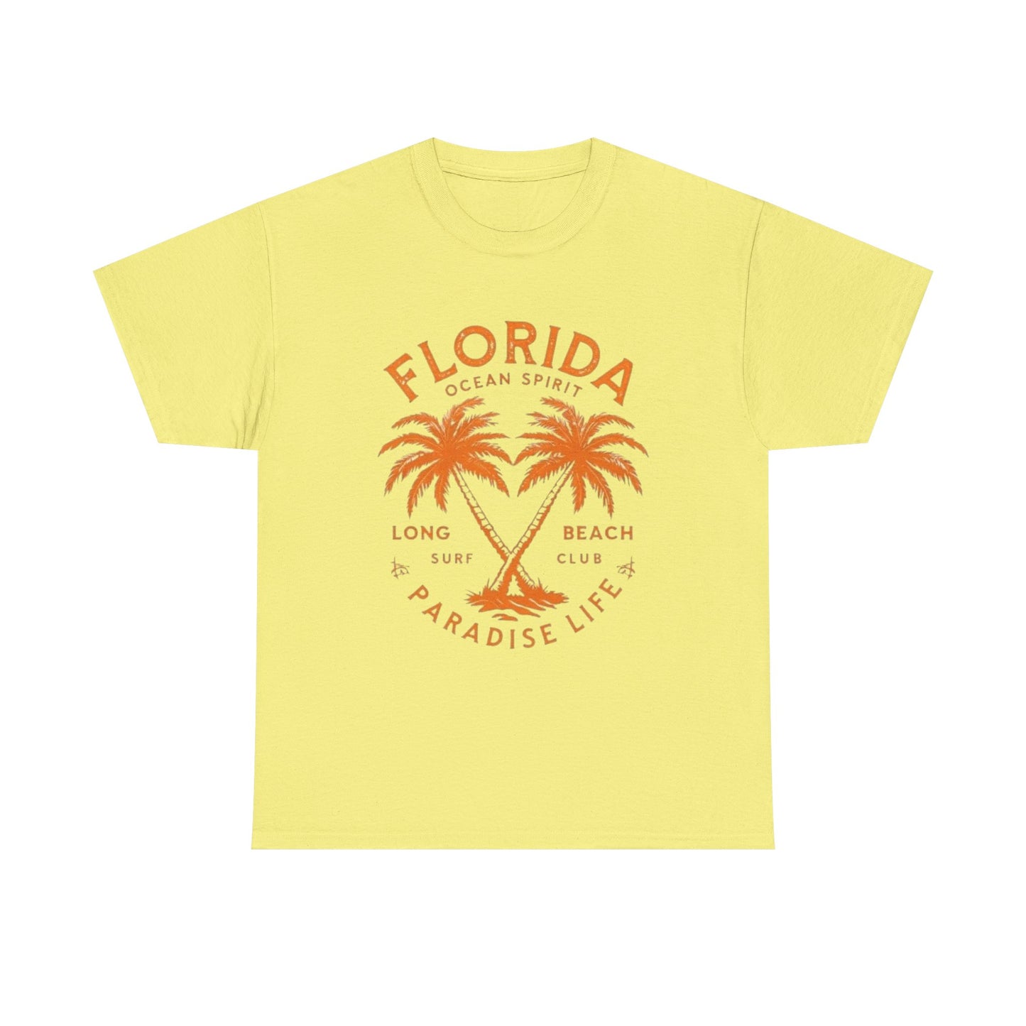 Florida Paradise Live Graphic T Shirt NEW Unisex Heavy Cotton Tee