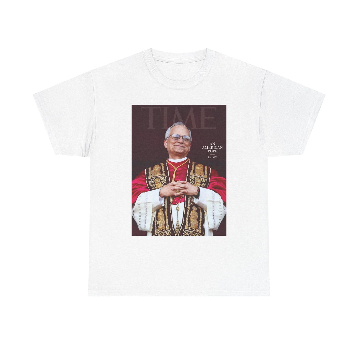Pope Leo Graphic T Shirt NEW FAST Shipping Unisex Heavy Cotton Tee