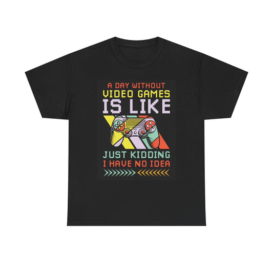 Video Game Graphic Shirt Funny Gamer Gaming Unisex Heavy Cotton Tee