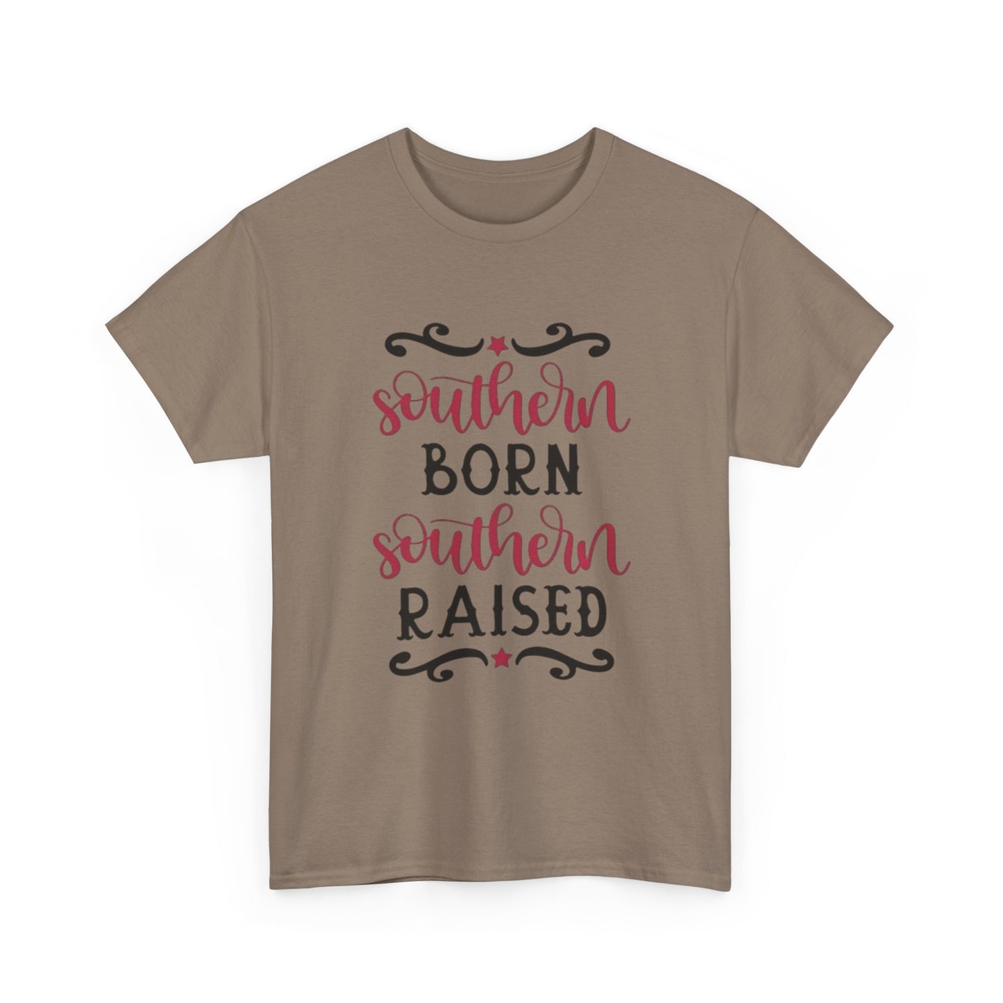 Southern Born Southern Raised Graphic T Shirt Unisex Heavy Cotton Tee Gift