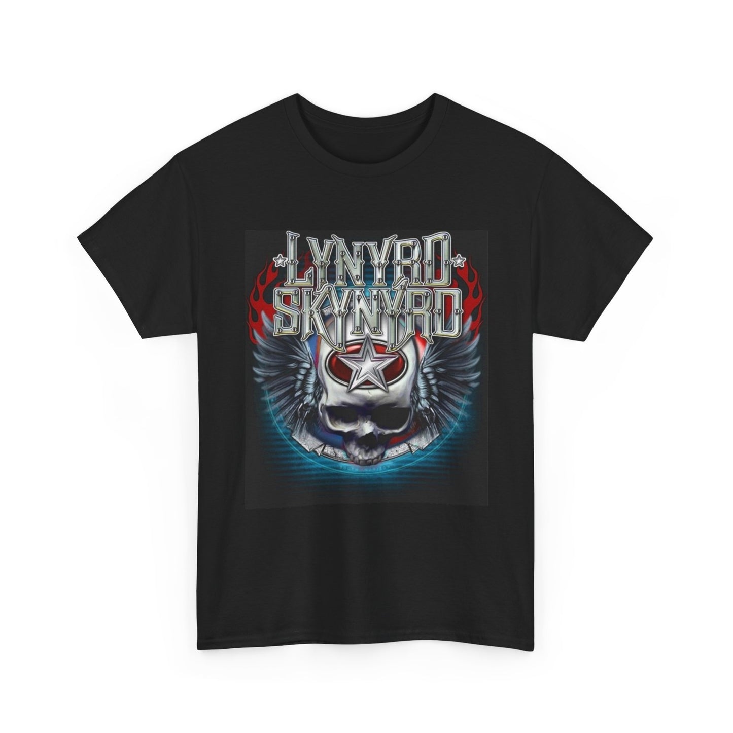 Lynyrd Skynyrd Tshirt Vintage Country Rock Merch Chrome Unisex Heavy Cotton Tee