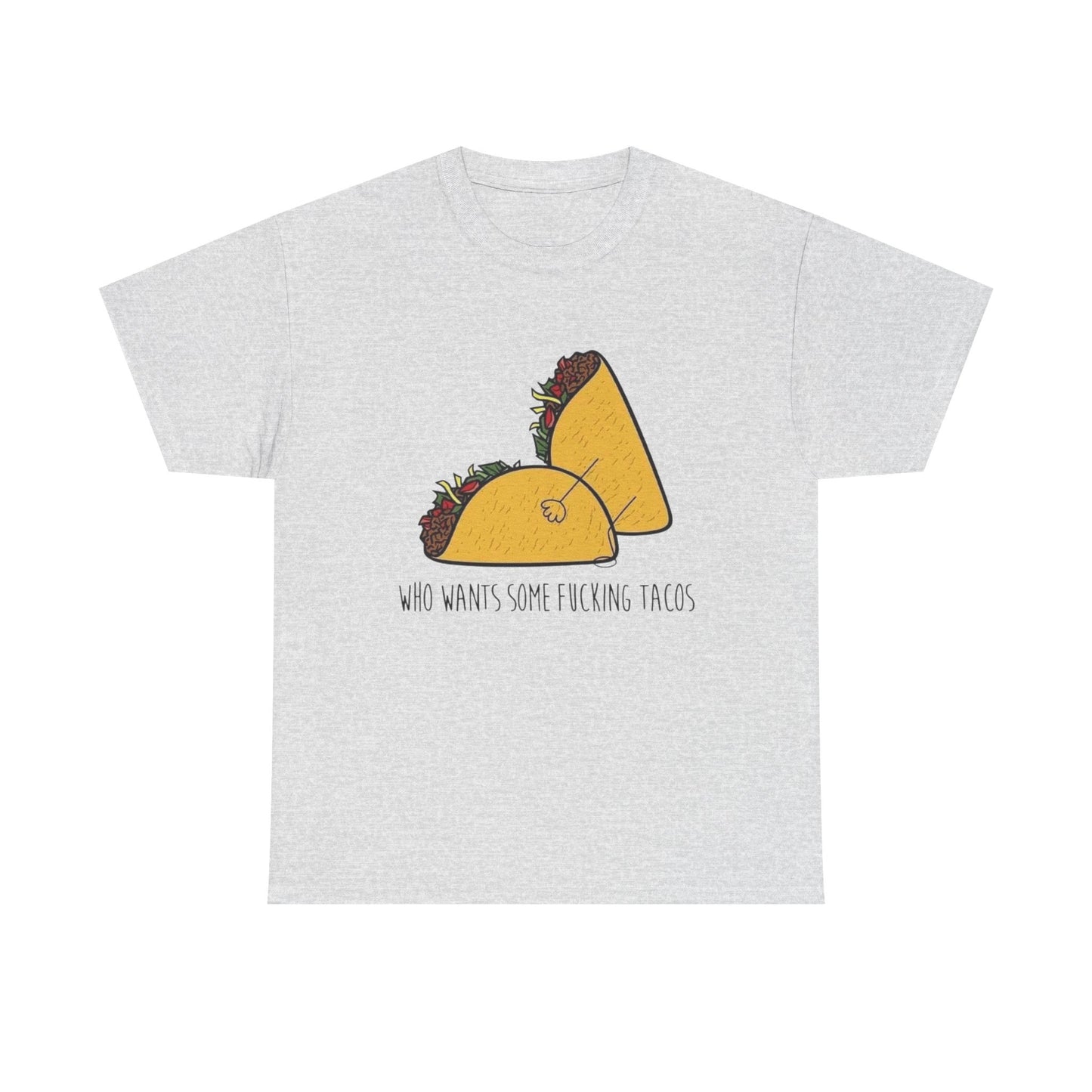 Who Wants Tacos Hilarious Foodie Chef Graphic T Shirt NEW ADULT TEE VINTAGE