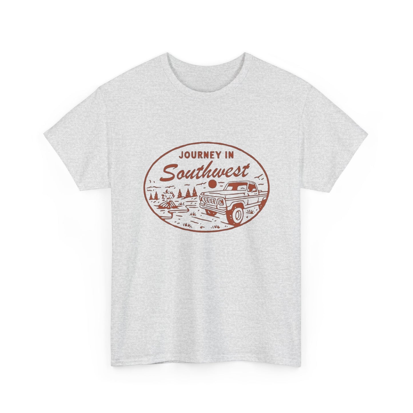 Journey In Southwest Graphic T Shirt Unisex Heavy Cotton Tee