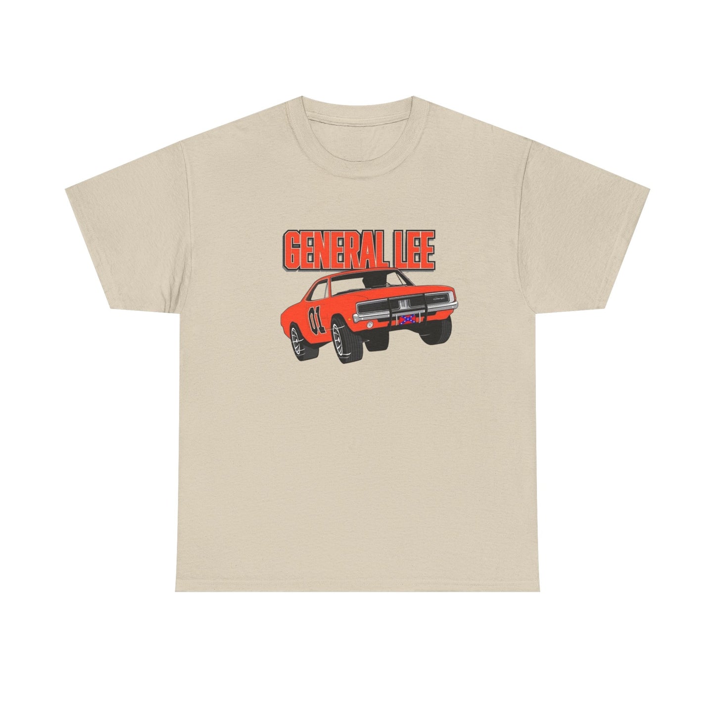 General Lee Charger Vintage Graphic T Shirt NEW ADULT