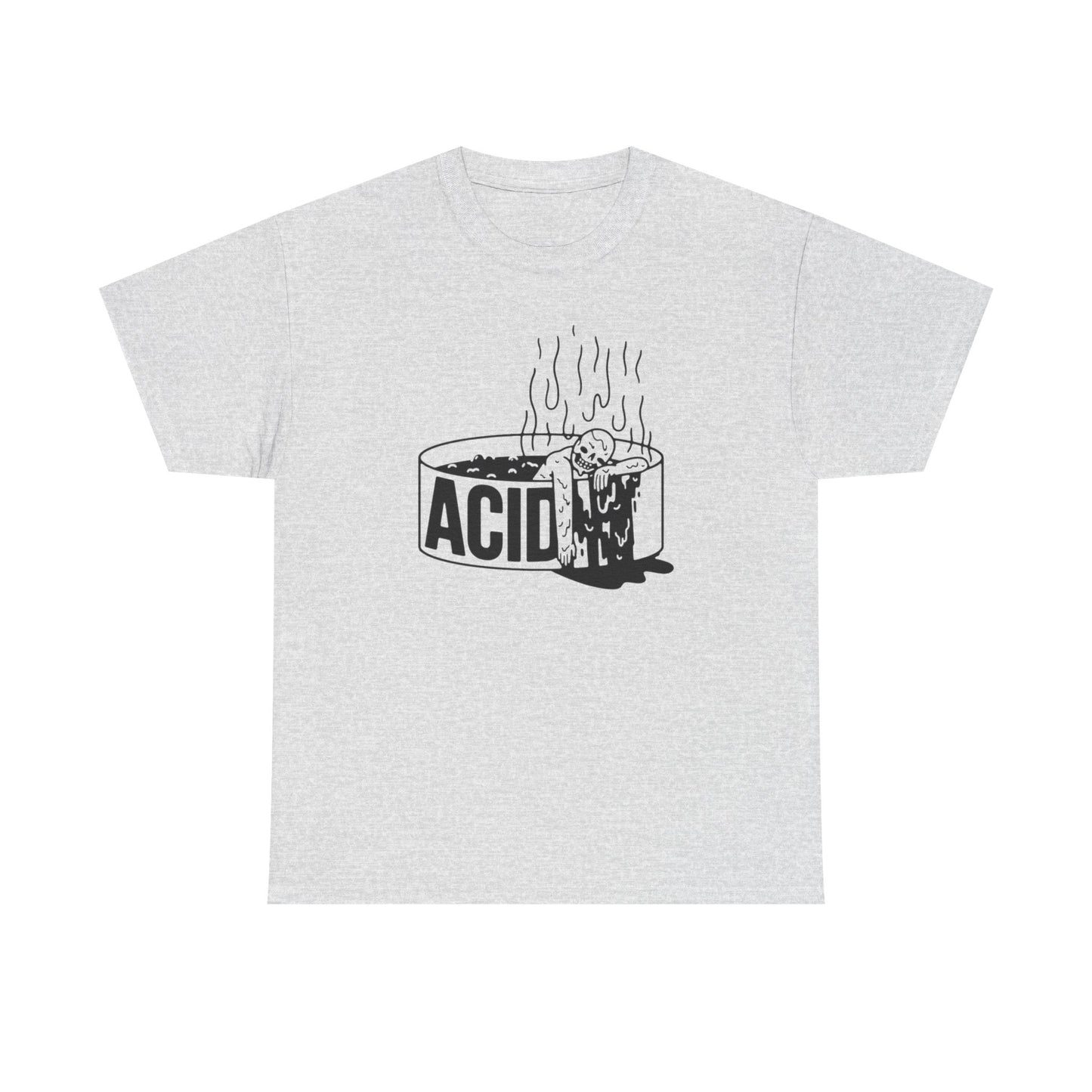 Acid Bath Funny Trippy Vibes Graphic T-Shirt Unisex Heavy Cotton Tee