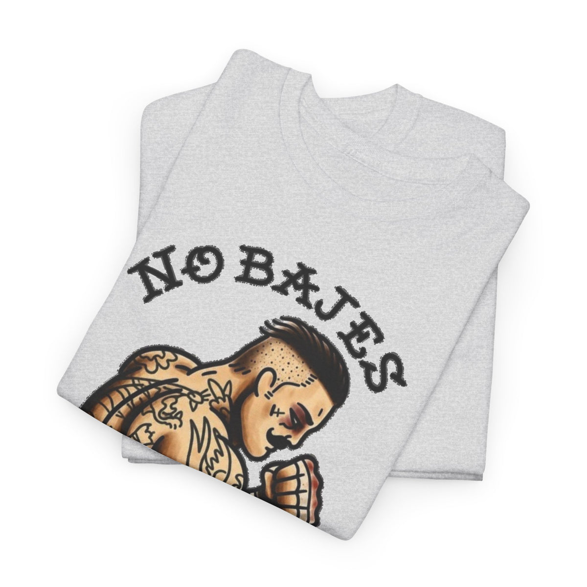 No Rules Luchador Tattoo Graphic T-Shirt Men's Tee