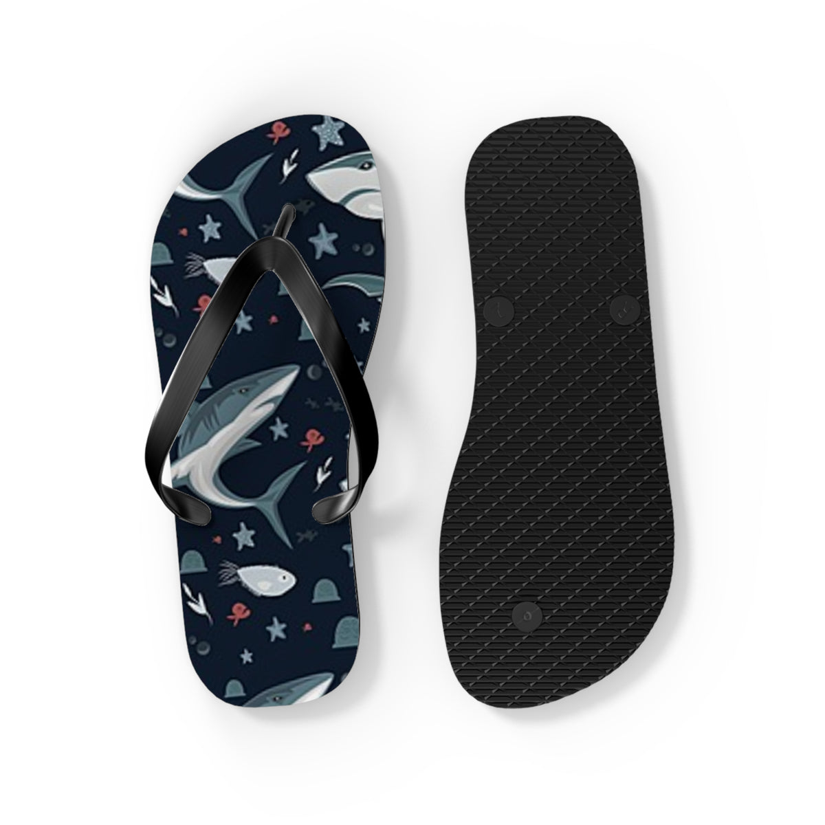 Shark Summer Sandals, Beach Shoes, Vacation Flip Flops, Pool Slides, Comfortable