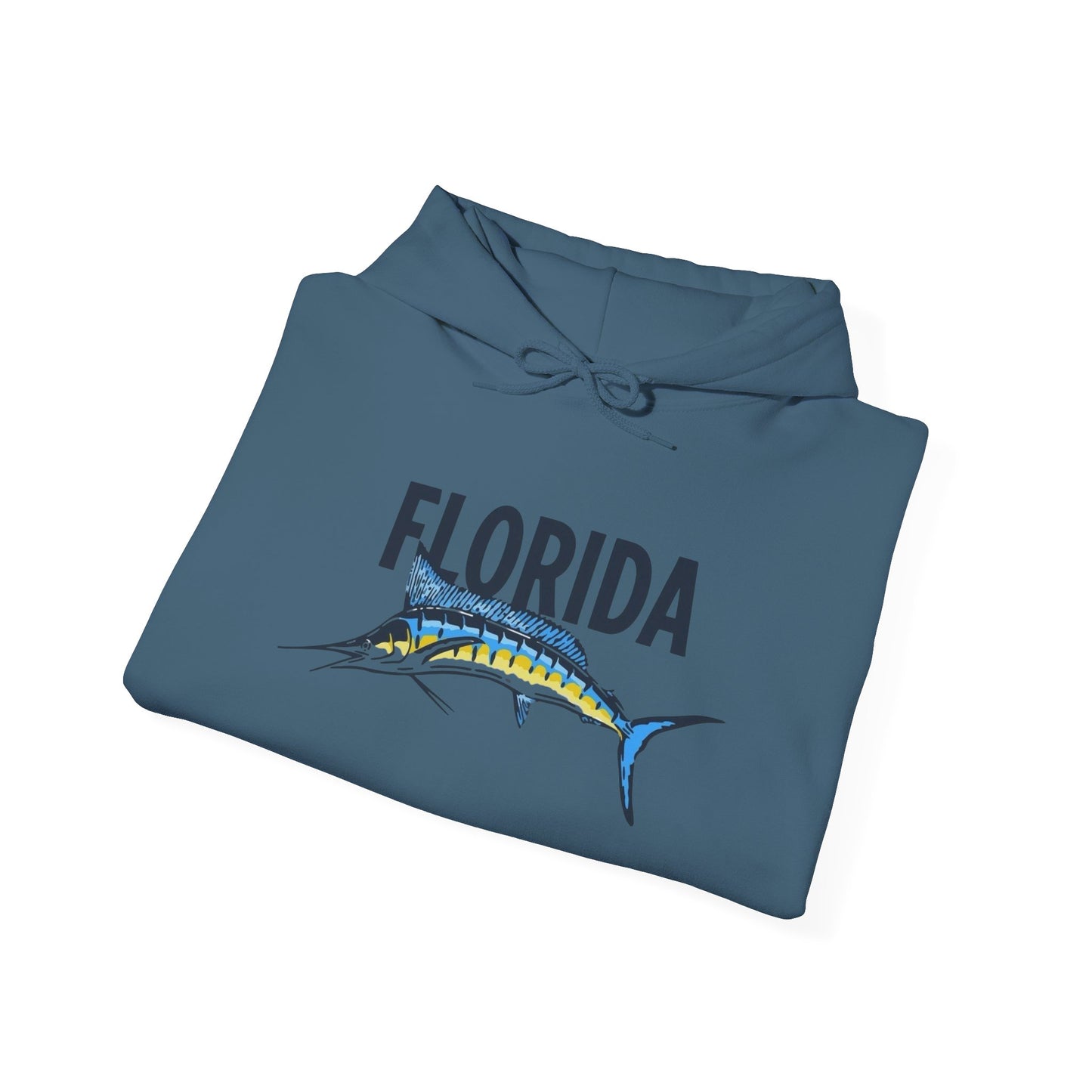 Florida Marlin Fishing Graphic Hoodie Unisex Heavy Blend™ Hooded Sweatshirt