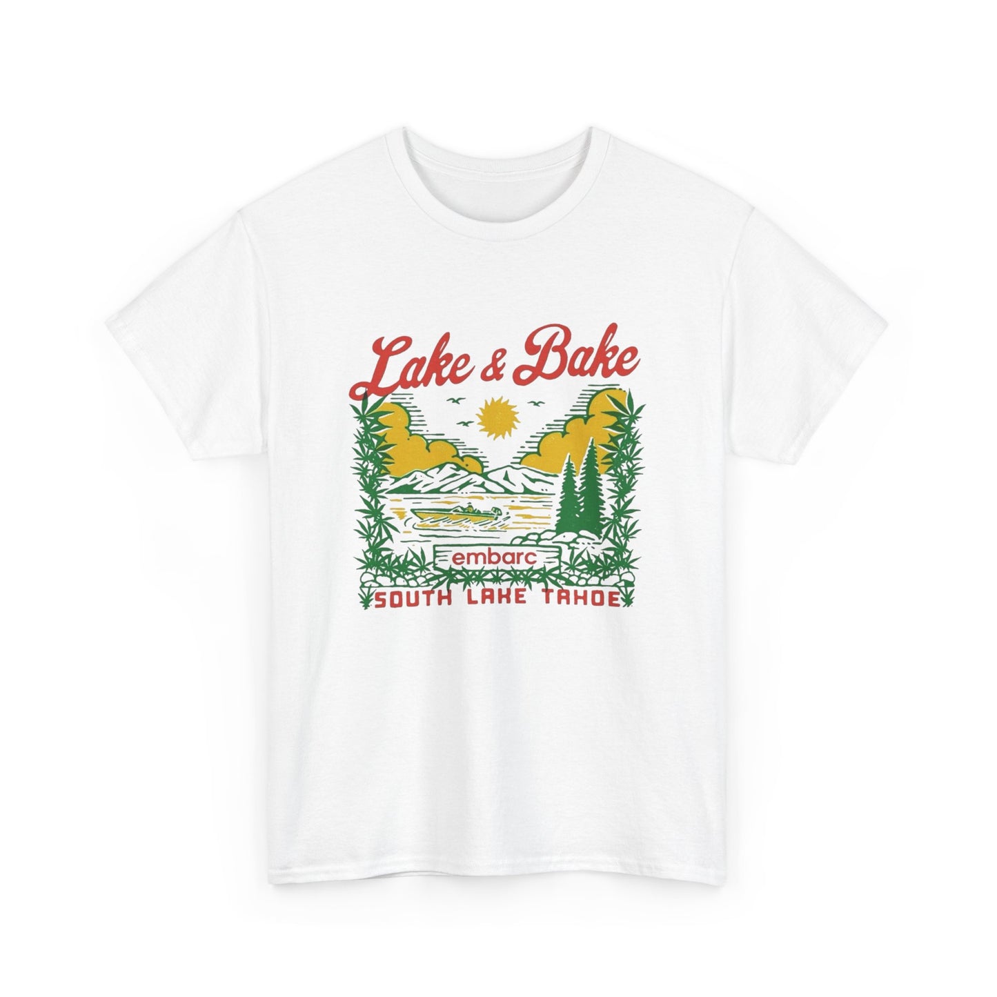 Lake And Bake 420 Graphic T Shirt NEW Adult Tee