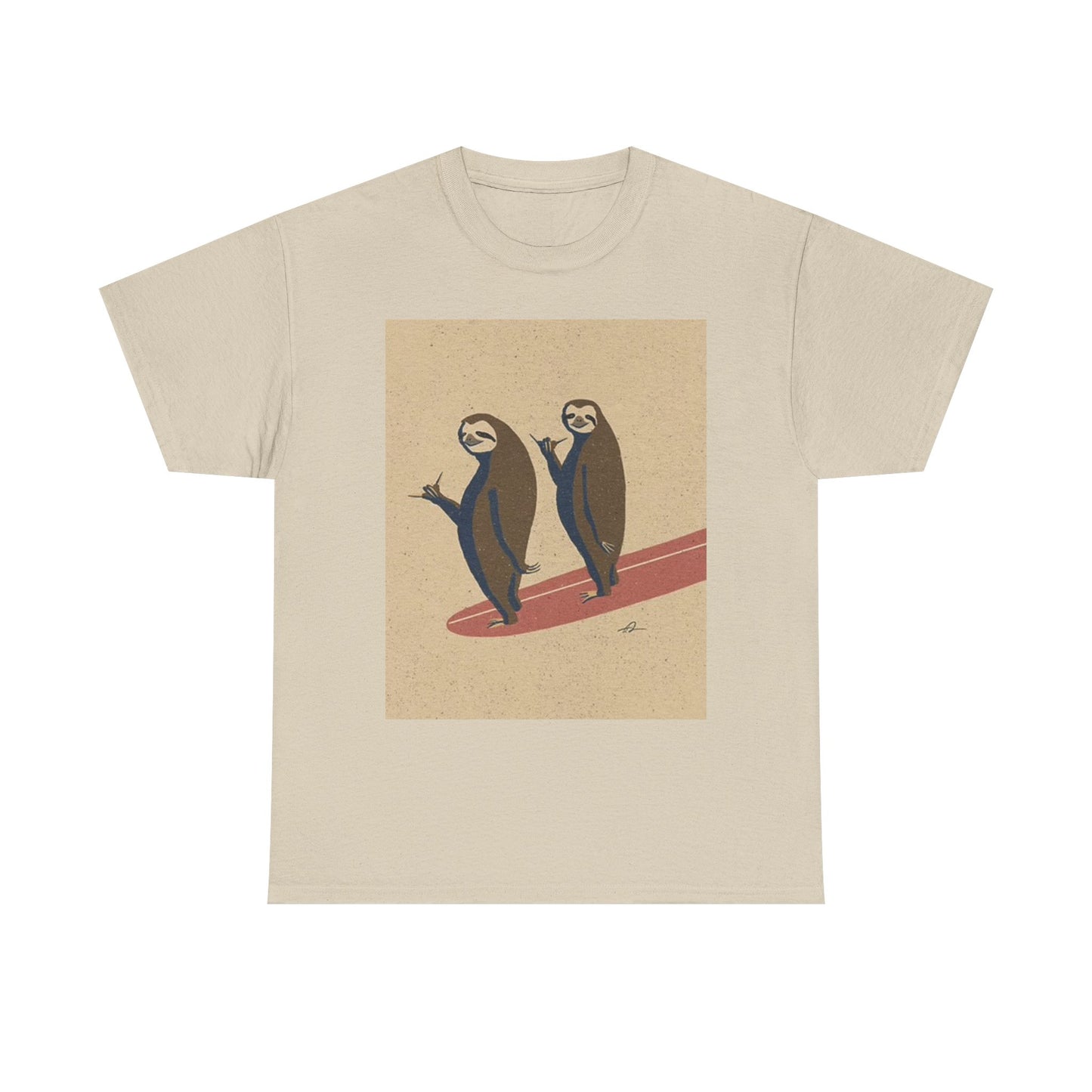 Surfing Graphic T Shirt Funny Multi Color Beach Unisex Heavy Cotton Tee