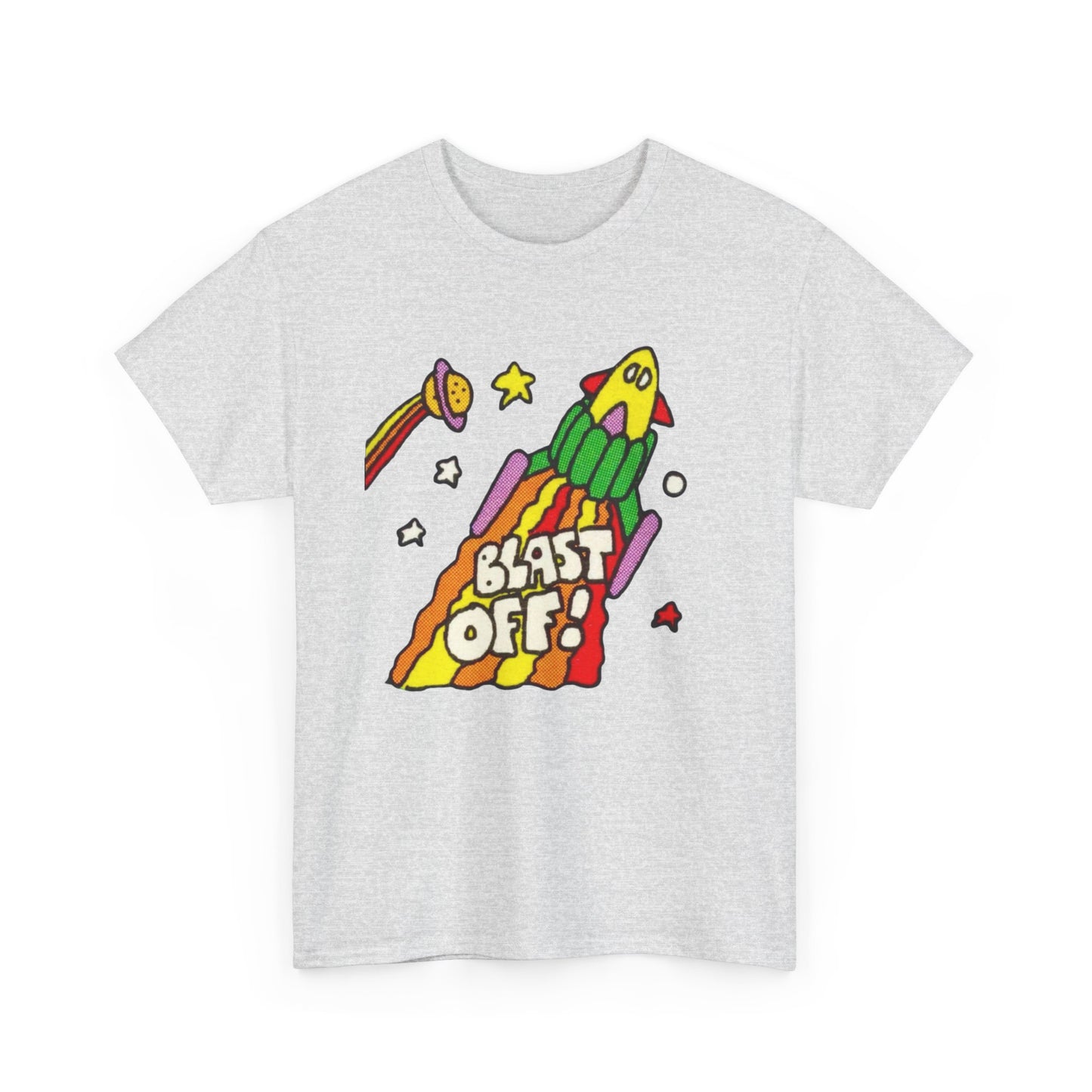 Its Time To Blast Off Vintage 90's Graphic T Shirt Unisex Heavy Cotton Tee