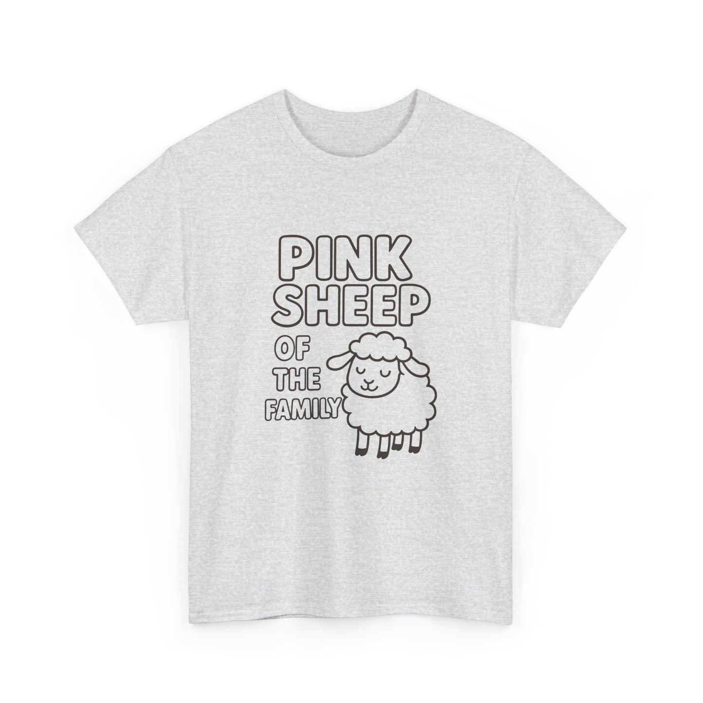 Pink Sheep Of The Family Graphic T Shirt NEW ADULT Heavy Cotton Tee
