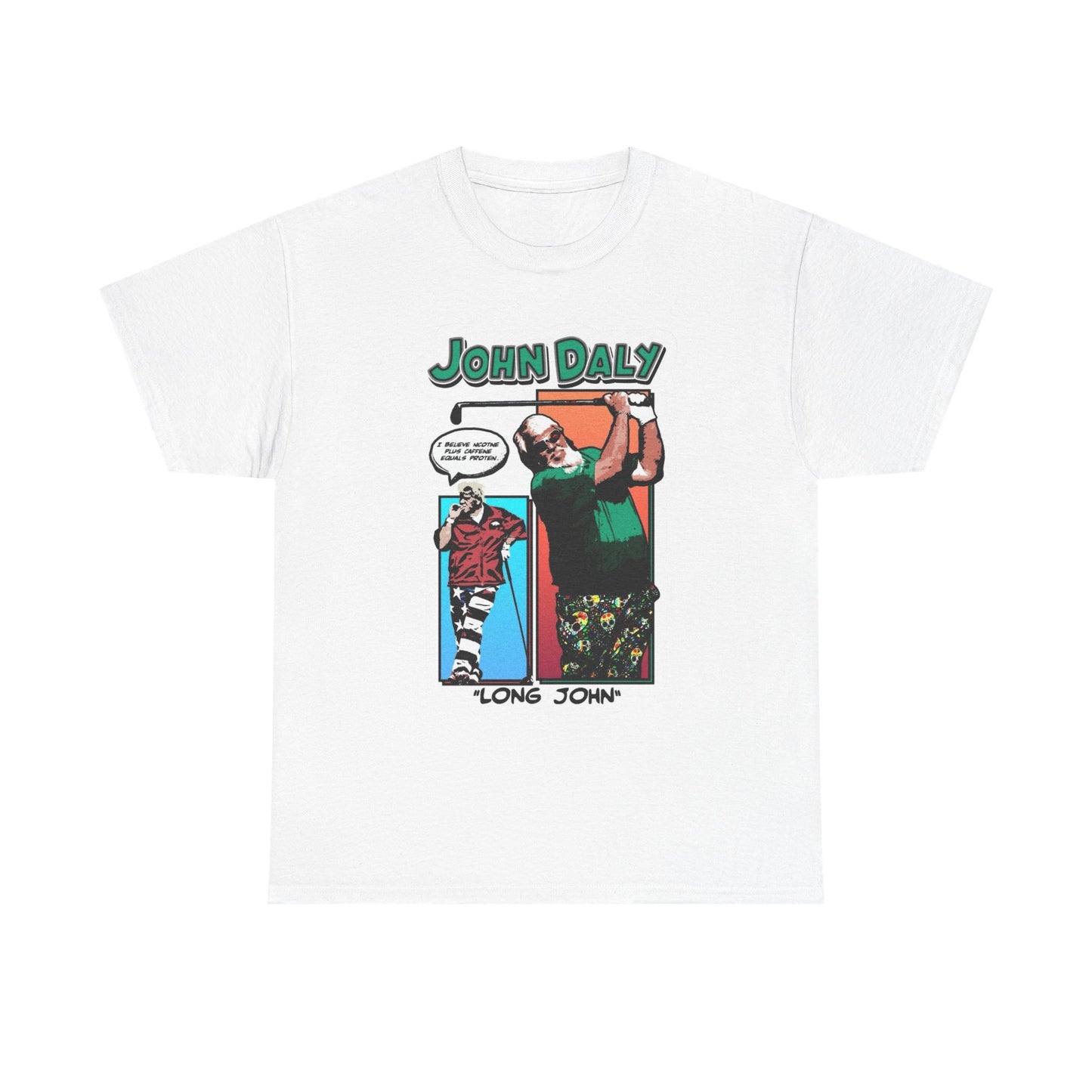 John Daly Graphic T Shirt Funny Golfing Retro T Shirt Unisex Heavy Cotton Tee
