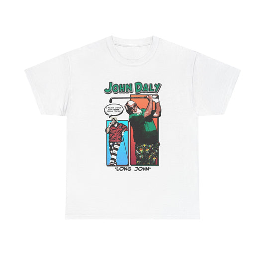 John Daly Graphic T Shirt Funny Golfing Retro T Shirt Unisex Heavy Cotton Tee