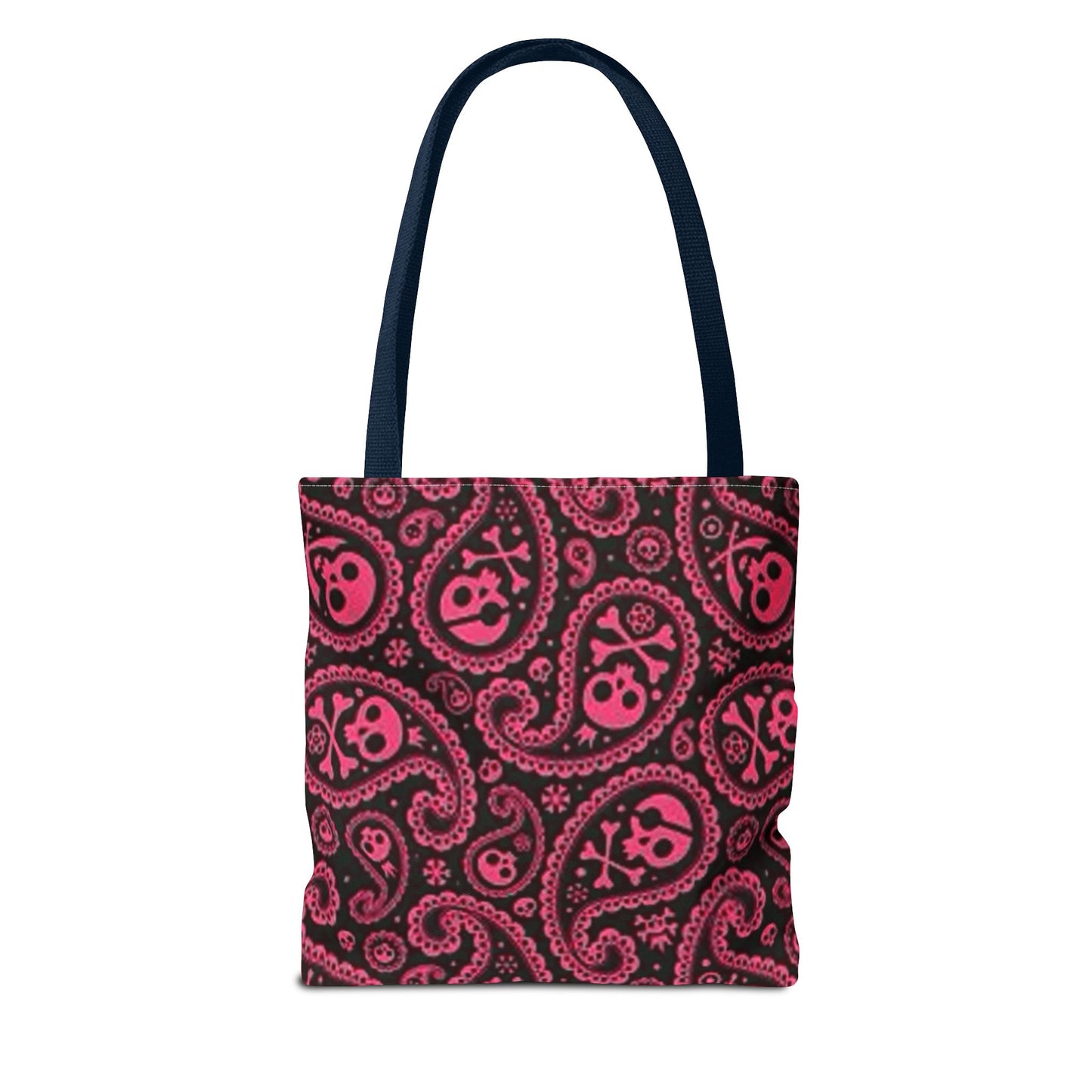 Pink Paisley Skulls Multi Color BRAND NEW MODERN Tote Bag (AOP)