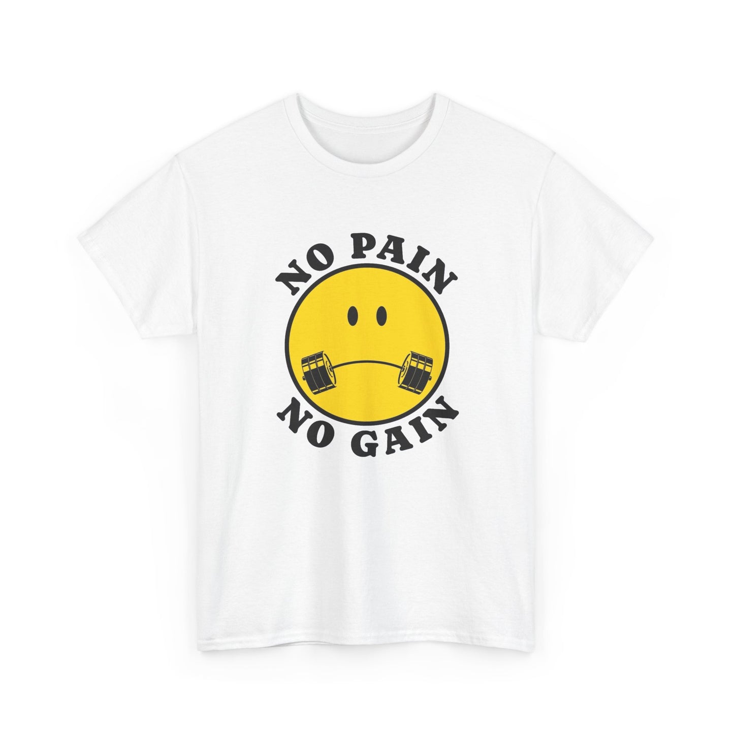 No Pain No Gain GYM Graphic T Shirt NEW Adult Regular Sizing Tee