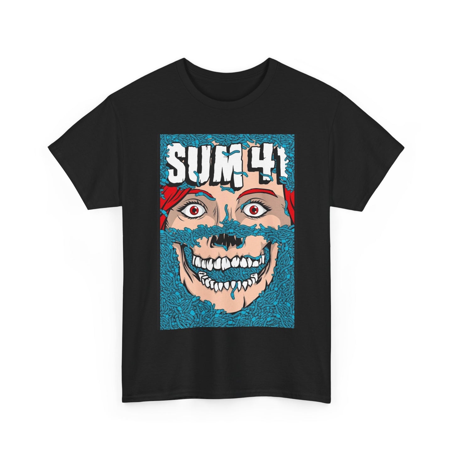 Sum 41 shirt vintage retro band rock jam Woodstock Unisex Heavy Cotton Tee punk