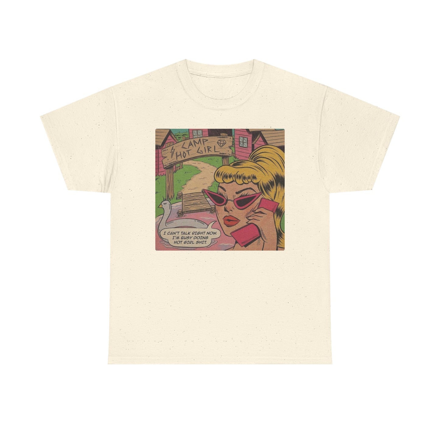 Hot Girl Camp Funny T Shirt Unisex Heavy Cotton Tee