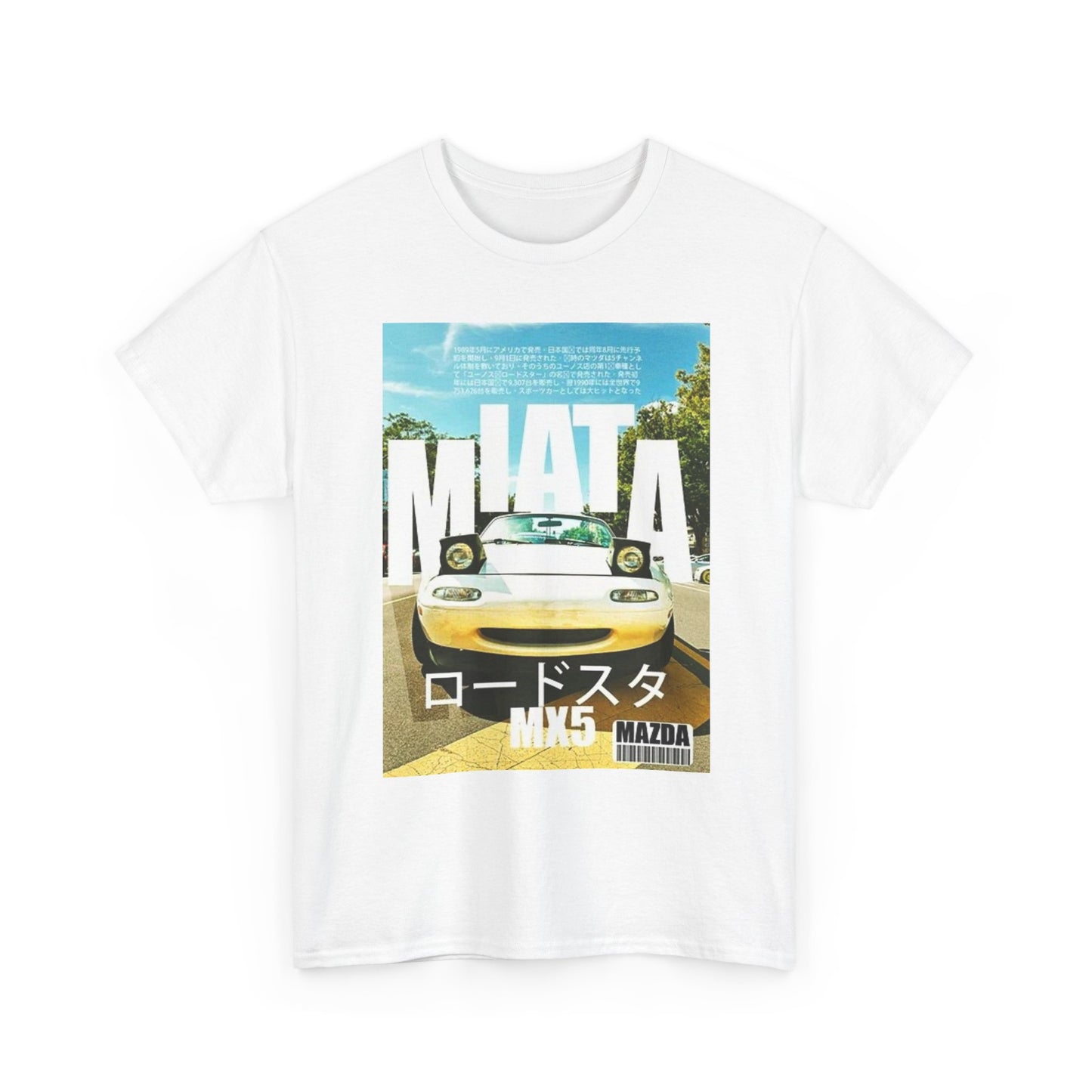 Mazda Miata JDM Retro Drifting Graphic T Shirt Cotton Tee
