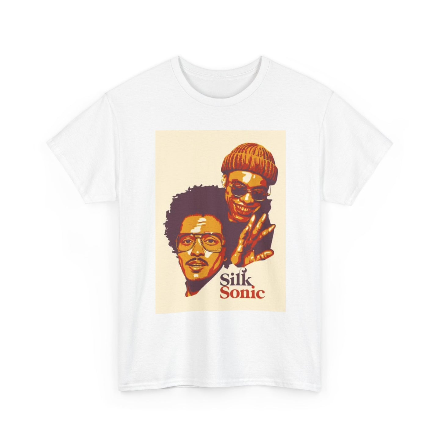Silk Sonic Graphic T Shirt Vintage Merch Retro Unisex Heavy Cotton Tee