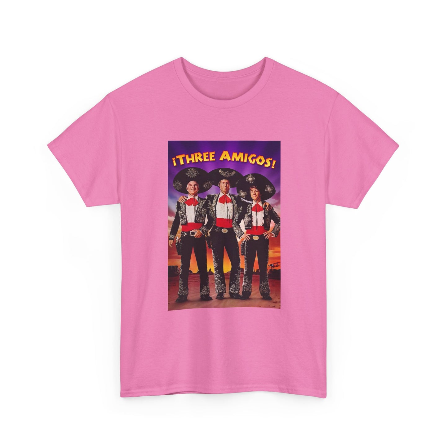 Three Amigos Tshirt Steve Martin Graphic Vintage Comedy Unisex Heavy Cotton Tee