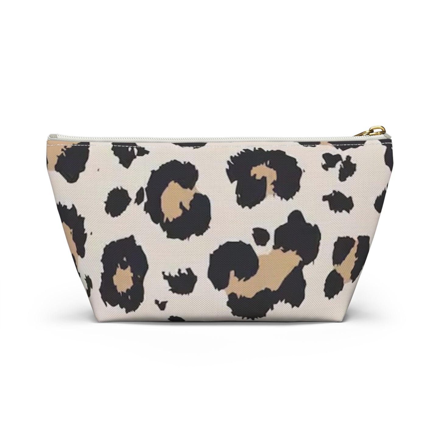Leppard Print Animal FOUX Travel Bag Multi ColorAccessory Pouch w T-bottom