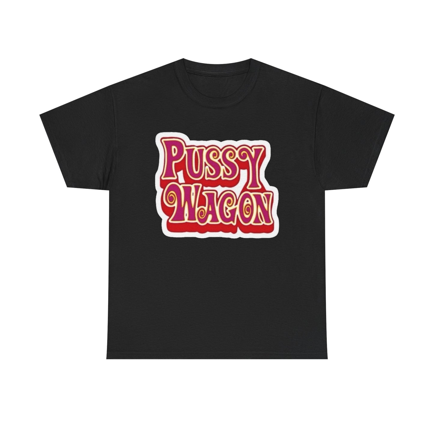 Pussy Wagon Retro Graphic T Shirt NEW Adult Regular Sizing Tee