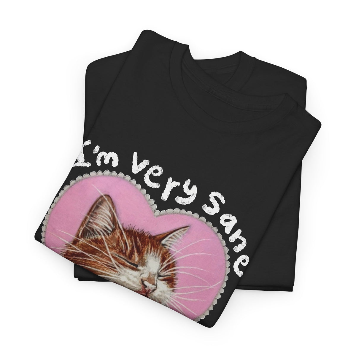 Funny Cat “I'm Very Sane, I'm Very Normal” T-Shirt Men's Graphic Tee
